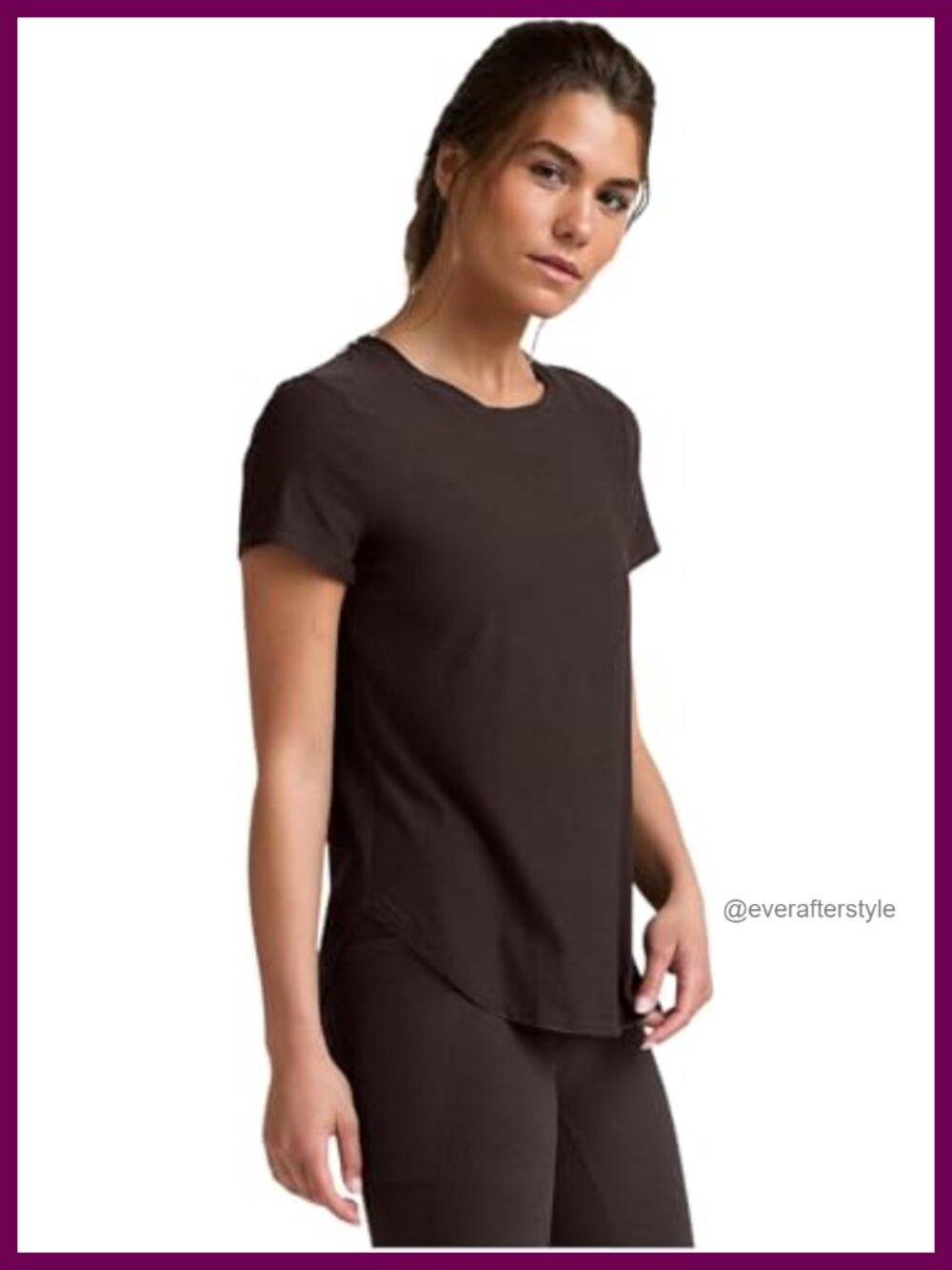 Beyond Yoga Featherweight On The Down Low Tee Relaxed Fit Short Sleeve
